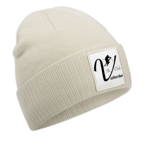 Bonnet tricoté avec empiècement